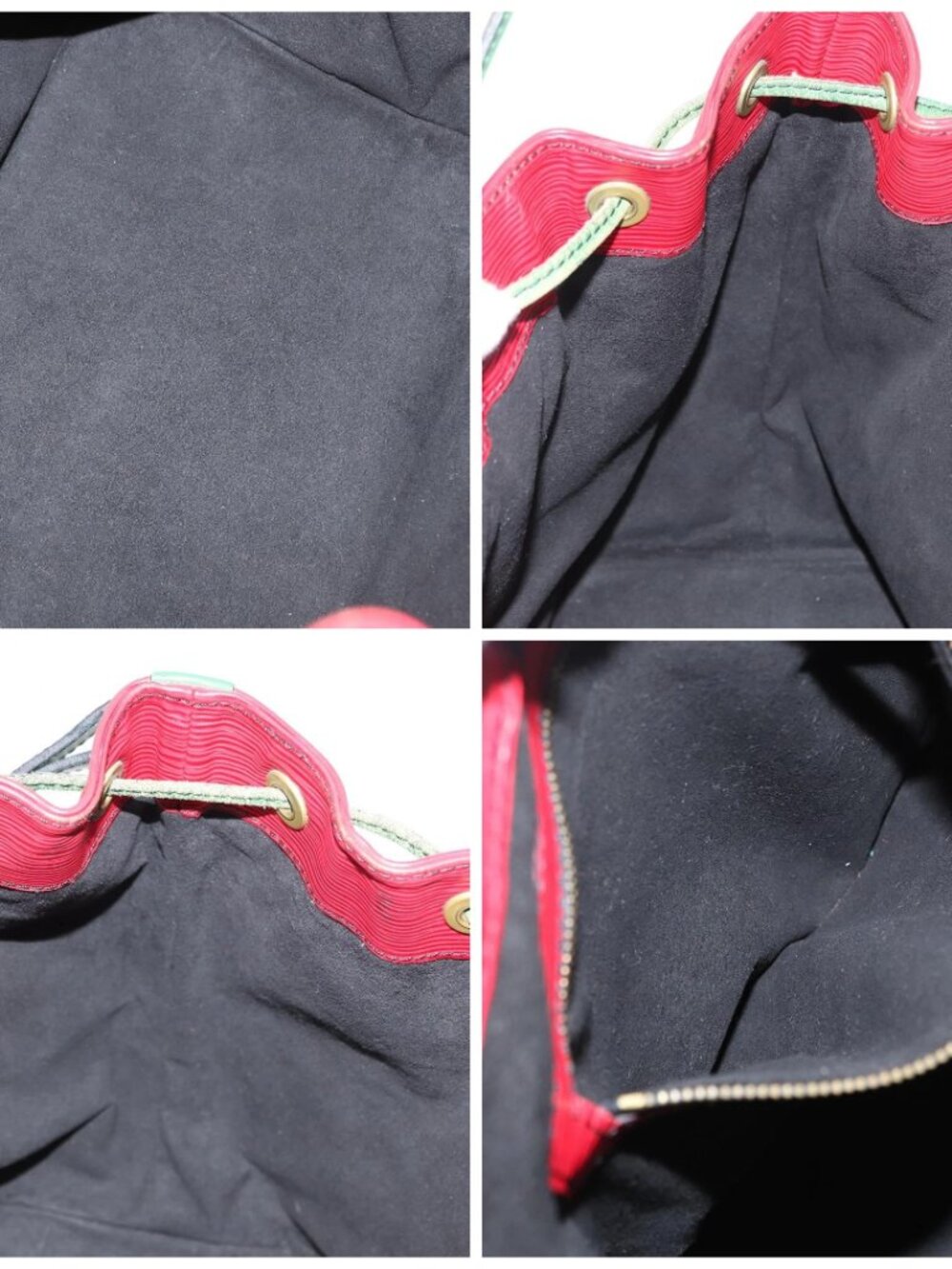 LOUIS VUITTON Epi Petit Noe Shoulder Bag Bicolor Green Red LV Auth ka2062 - Picture 15 of 16